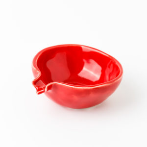 миска красная маленькая